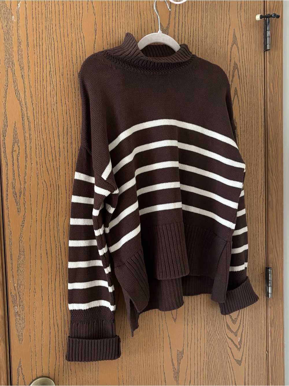 Veronica Beard Lancetti Nautical Striped Knit Sweater Sz L - Picture 2 of 5